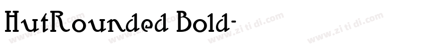 HutRounded Bold字体转换